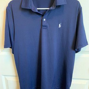 Polo by Ralph Lauren Navy Blue Golf Shirt Size Small